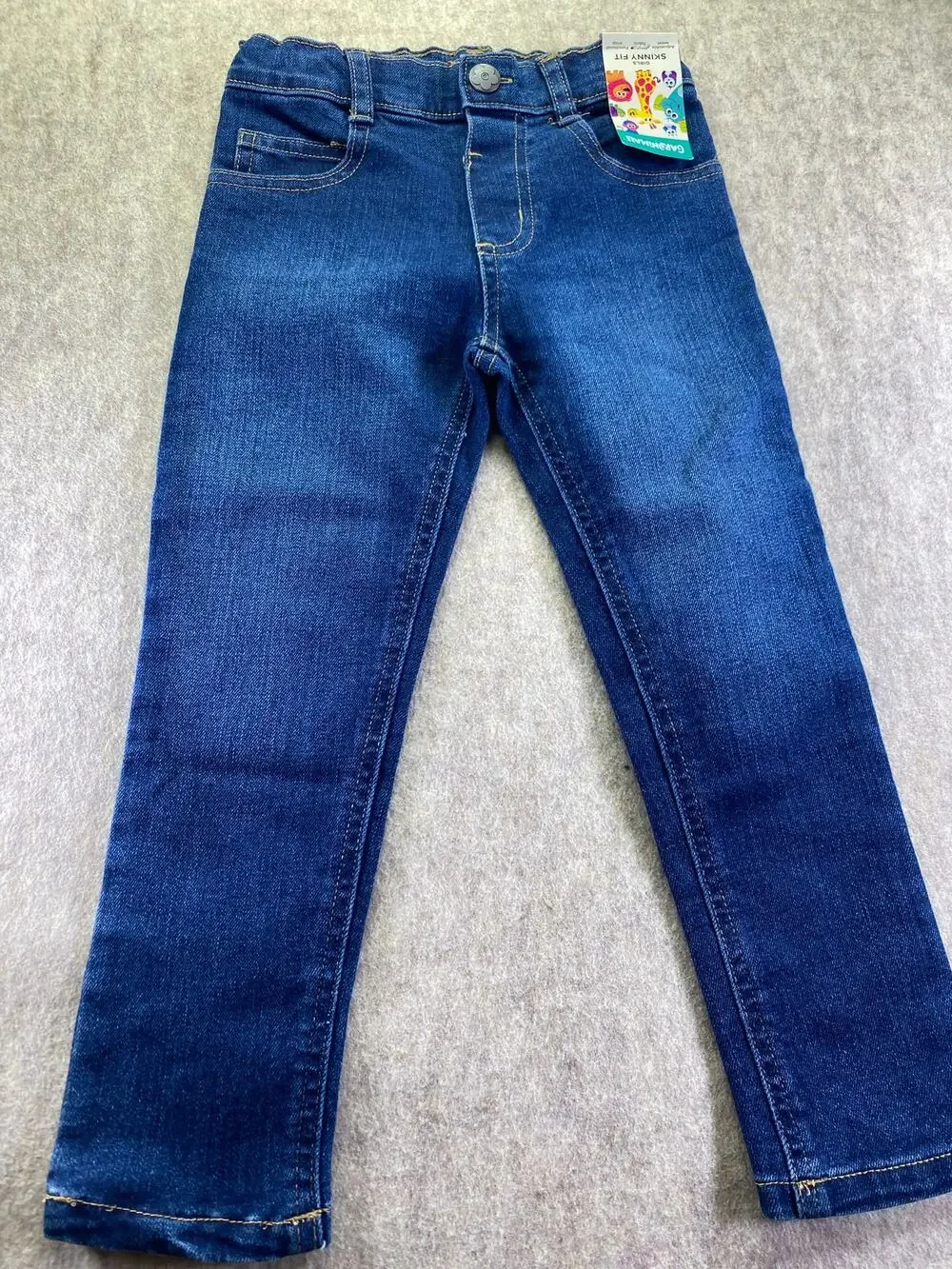 Garanimals Girls Skinny Fit Blue Adjustable Waist Jeans Size 4T